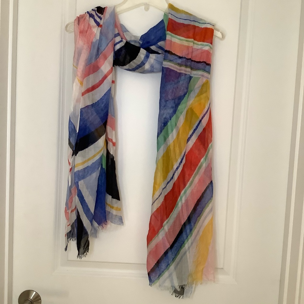 Multi-colored Striped Scarf